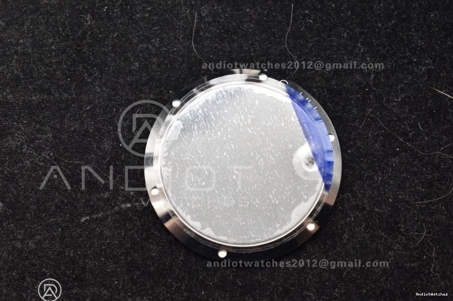 Clone Strap Gummy SS Blue Ceramic Blue 546 A8900 Blue Breathable on 1:1 Constellation VSF Super Edition Dial Best 0217